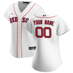 Boston Red Sox Nike Women's Home Replica Custom Jersey - White Jerseys
