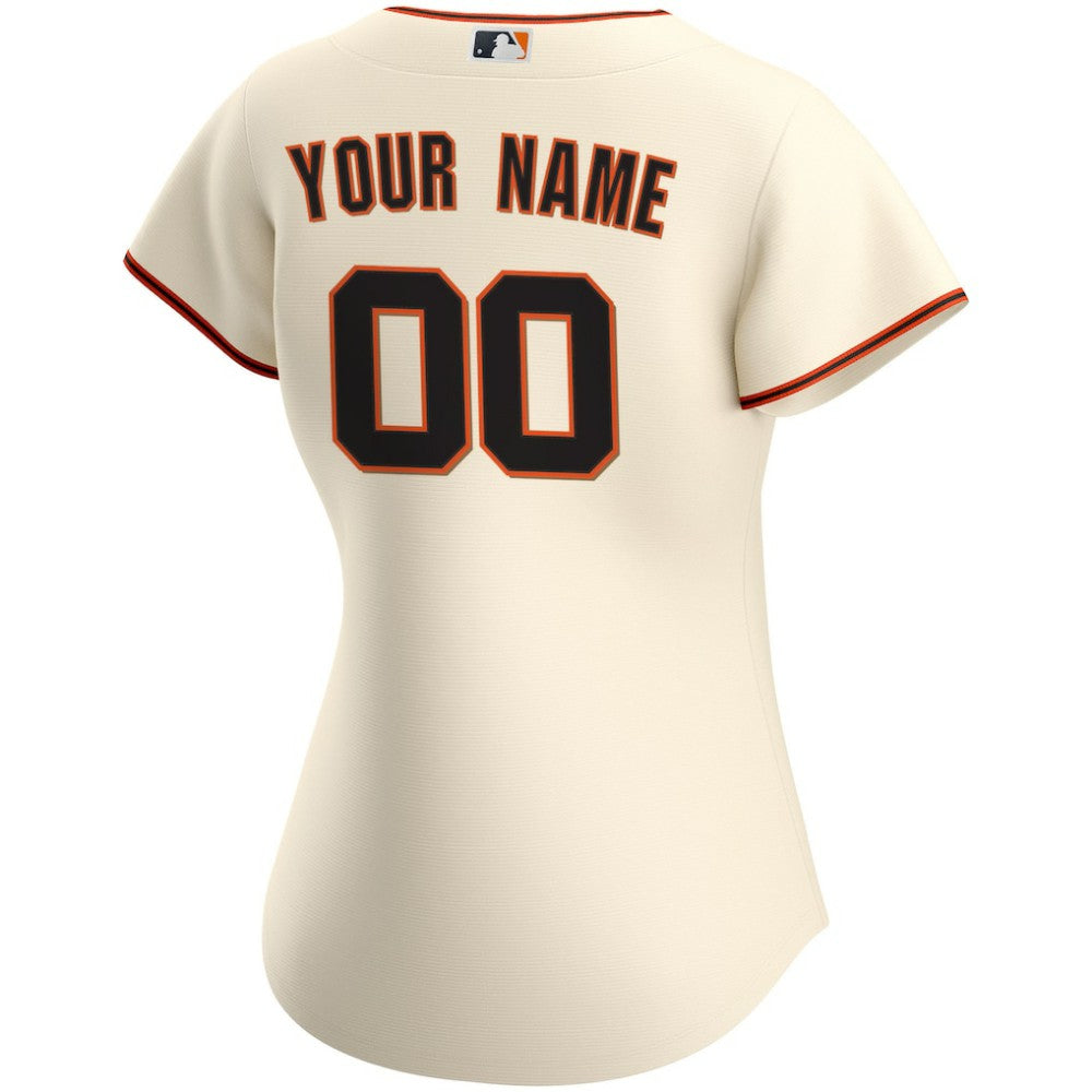 San Francisco Giants Nike Women's Home Replica Custom Jersey - Cream Jerseys