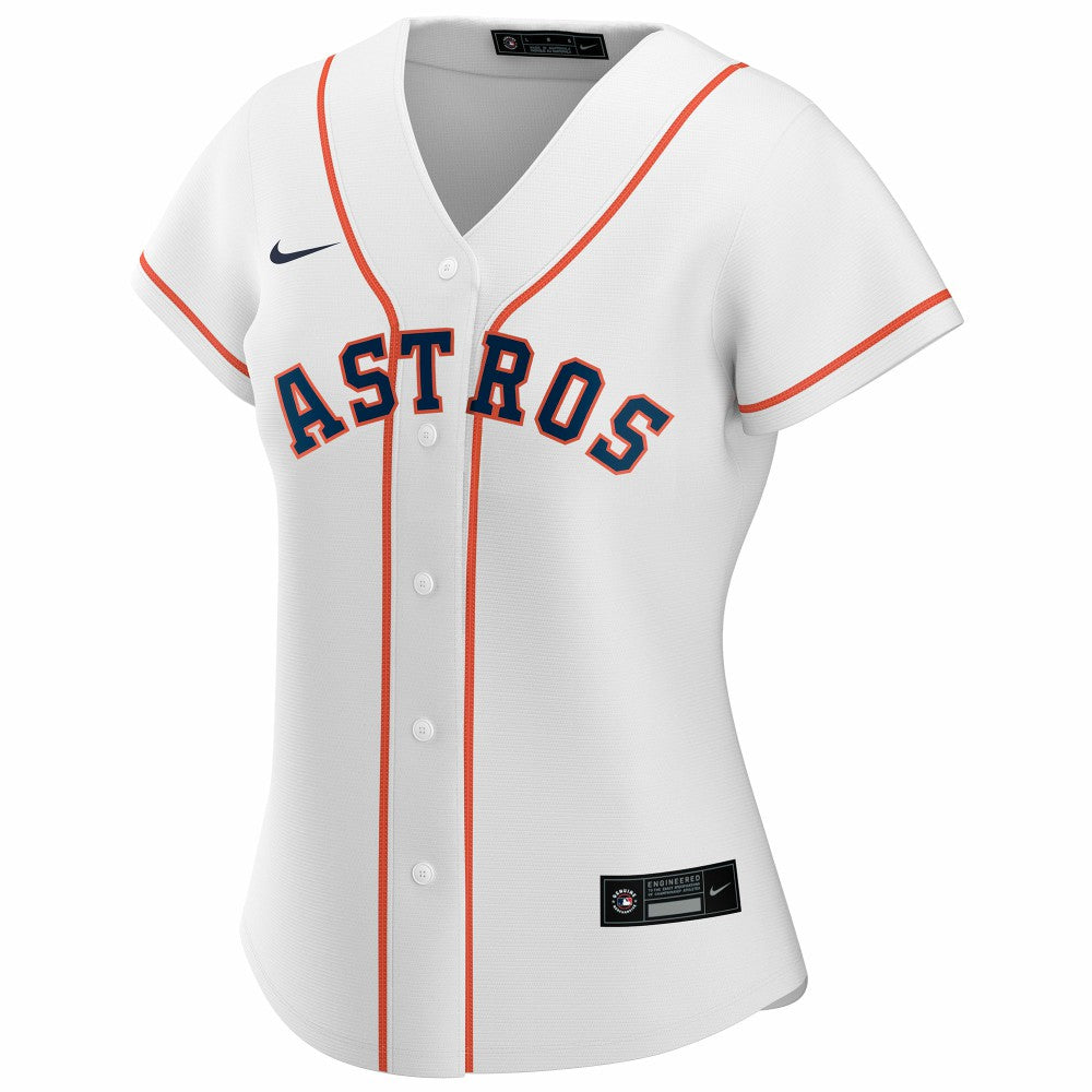 Houston Astros Nike Women's Home Replica Custom Jersey - White Jerseys