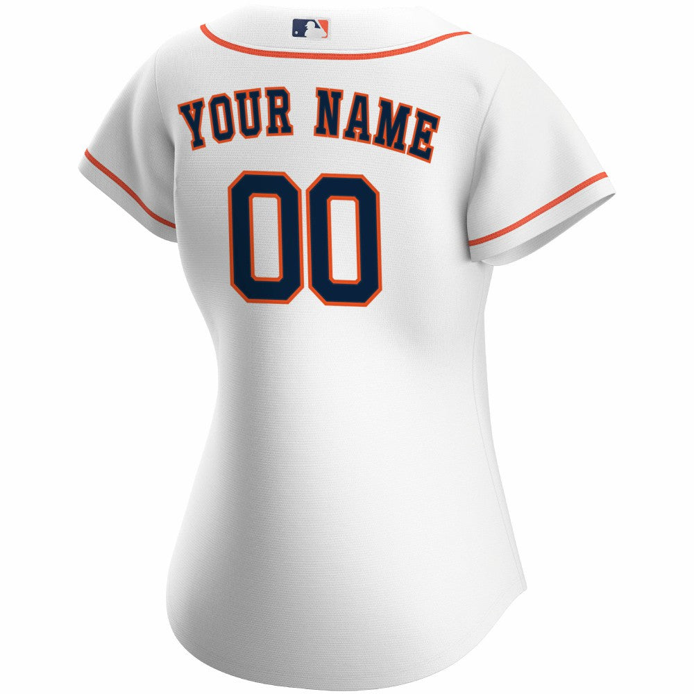 Houston Astros Nike Women's Home Replica Custom Jersey - White Jerseys