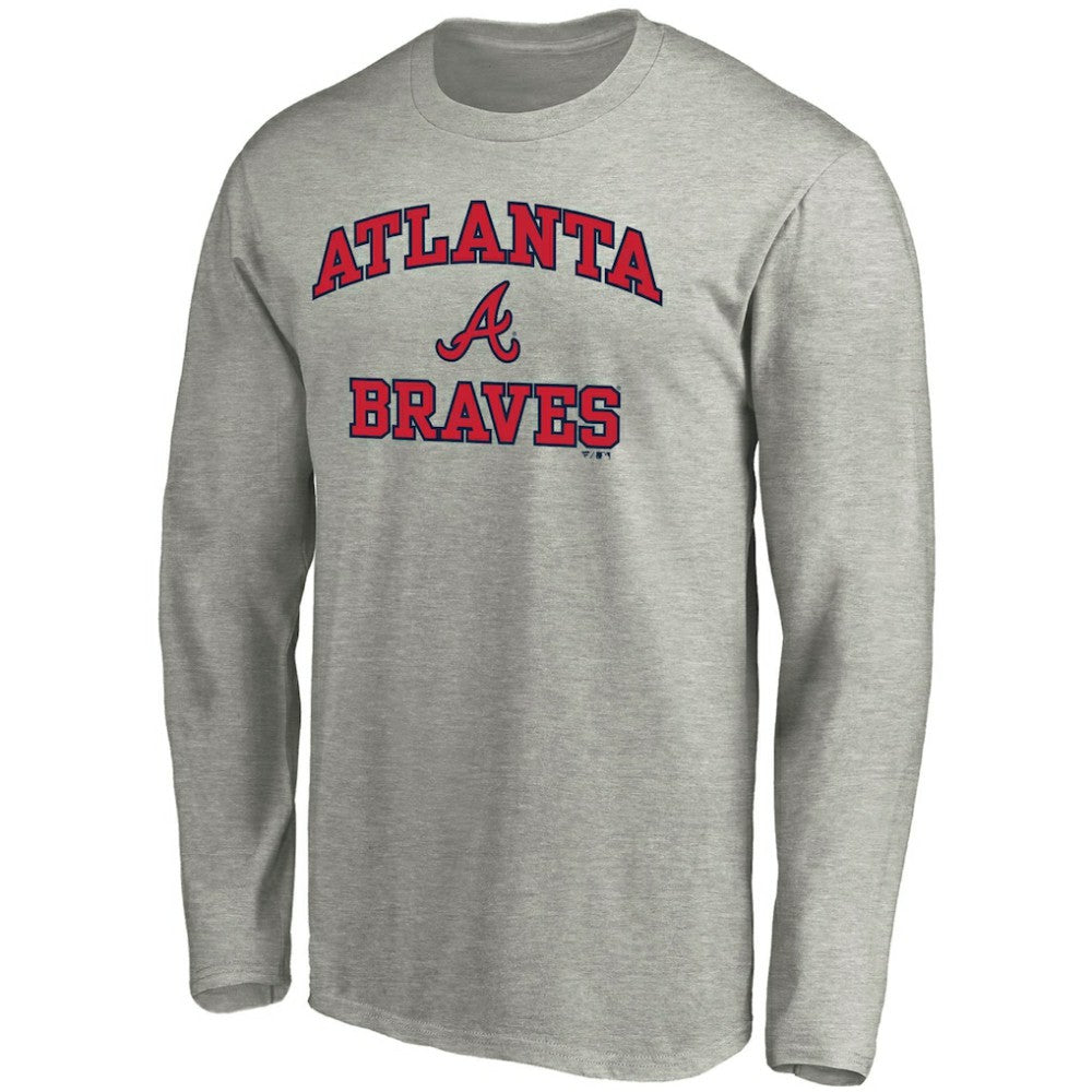 Atlanta Braves Fanatics Heart & Soul Long Sleeve T-Shirt - Gray T-shirts