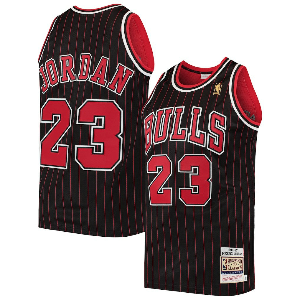 Michael Jordan Chicago Bulls 1996/97 Hardwood Classics Authentic Jersey Black