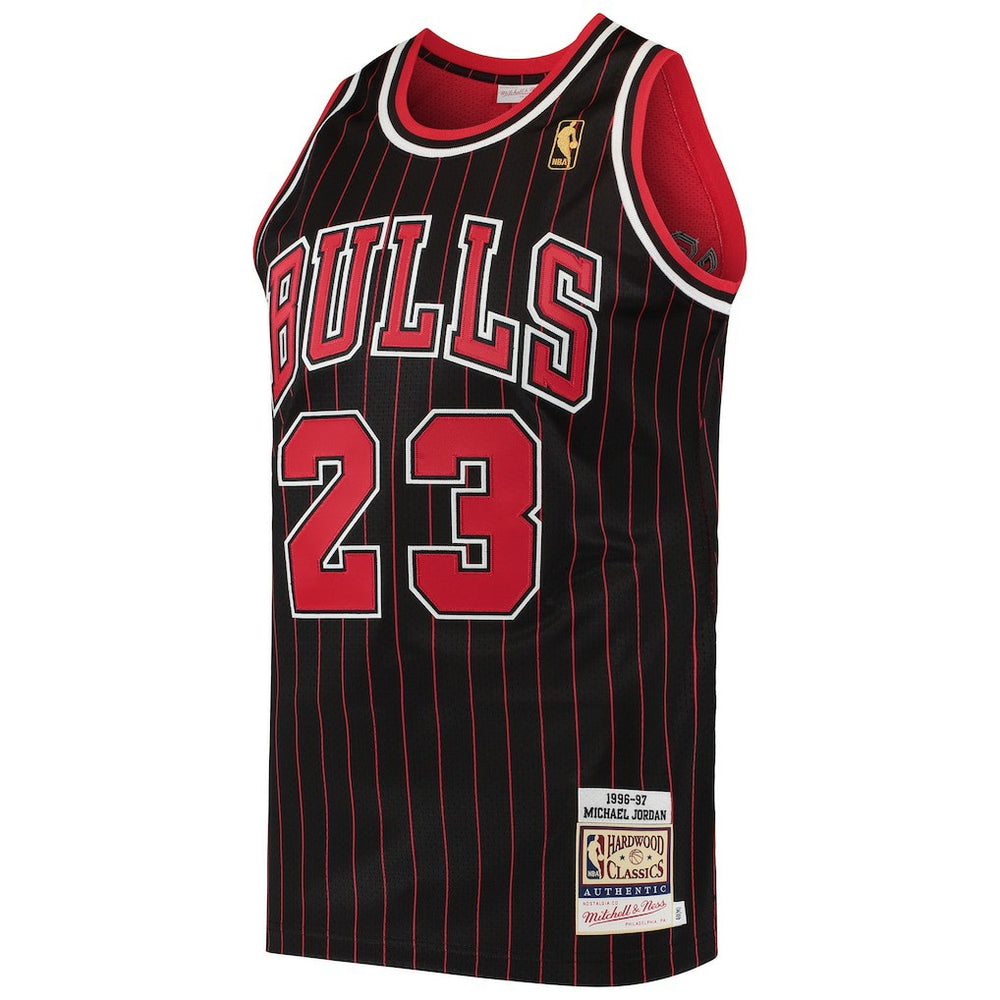 Michael Jordan Chicago Bulls 1996/97 Hardwood Classics Authentic Jersey Black