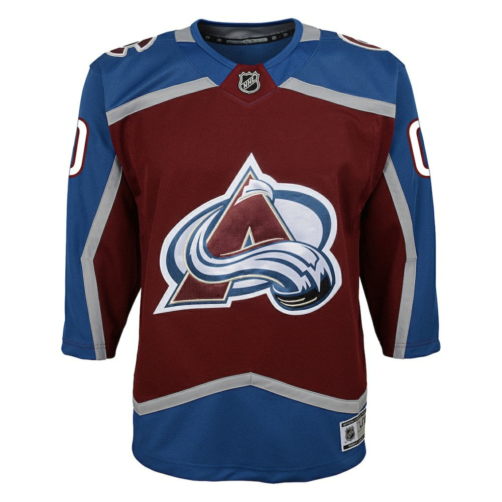NHL,Custom Colorado Avalanche Youth Home Premier Custom Jersey - Burgundy