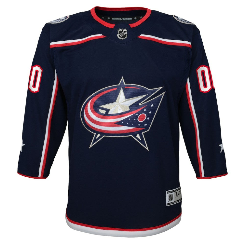 NHL,Custom Columbus Blue Jackets Youth Home Premier Custom Jersey - Navy