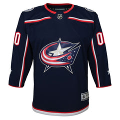 NHL,Custom Columbus Blue Jackets Youth Home Premier Custom Jersey - Navy