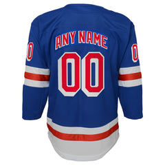 NHL,Custom New York Rangers Youth Home Premier Custom Jersey - Blue