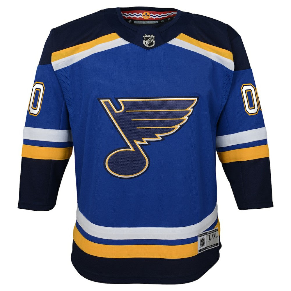 NHL,Custom St. Louis Blues Youth Home Premier Custom Jersey - Blue