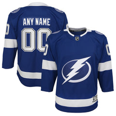 NHL,Custom Tampa Bay Lightning Youth Home Custom Premier Jersey - Blue