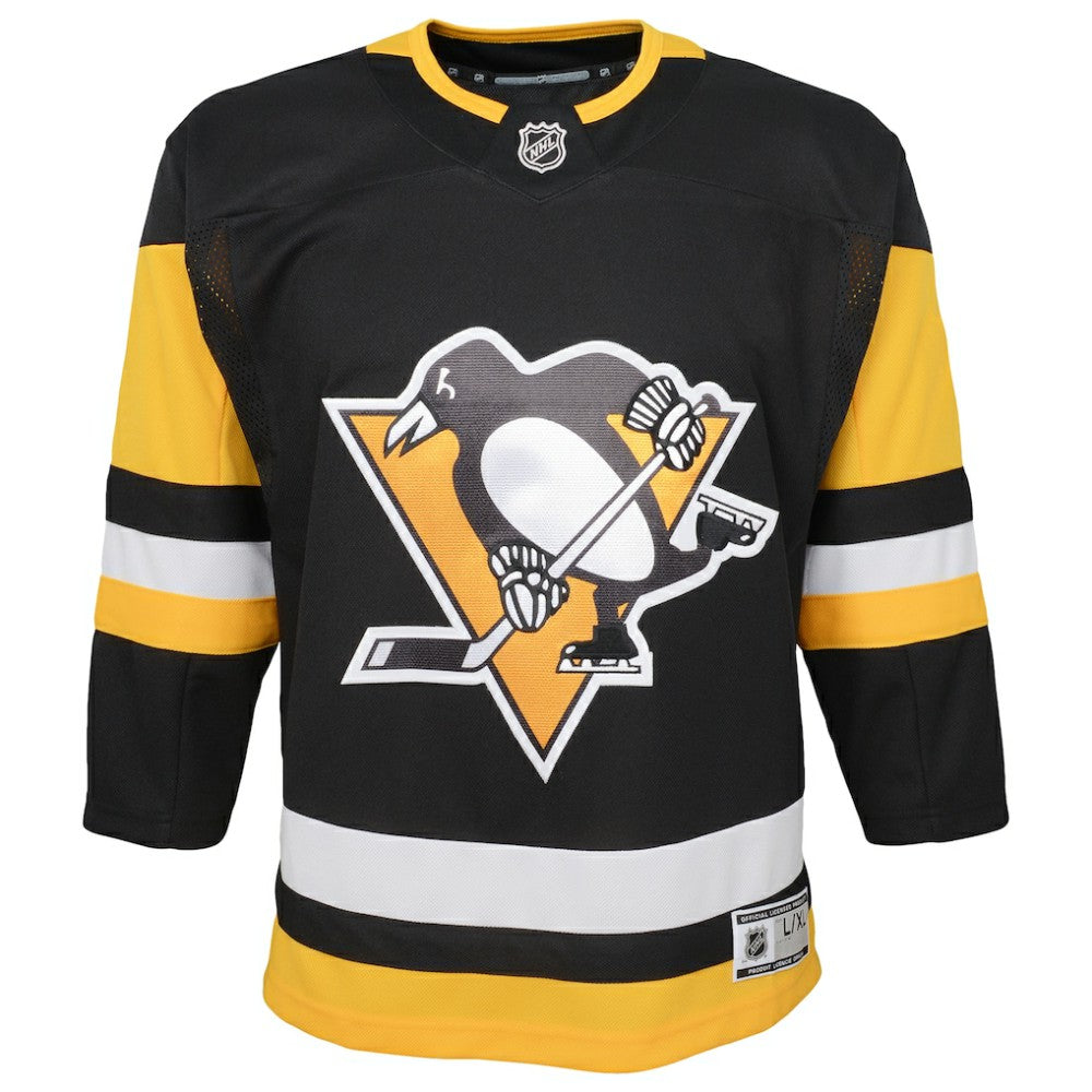 NHL Pittsburgh Penguins Youth Home Premier Blank Jersey - Black