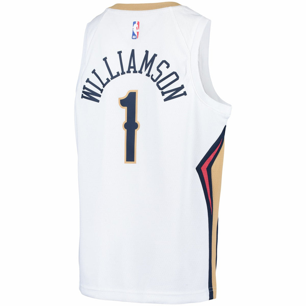 Zion Williamson New Orleans Pelicans Youth Swingman Player Jersey Association Edition White
