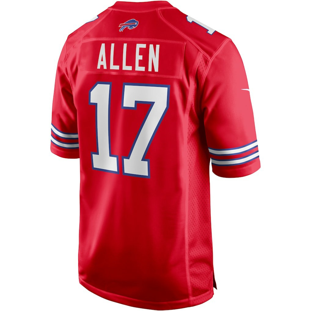 Josh Allen Buffalo Bills Alternate Game Player Jersey Red
