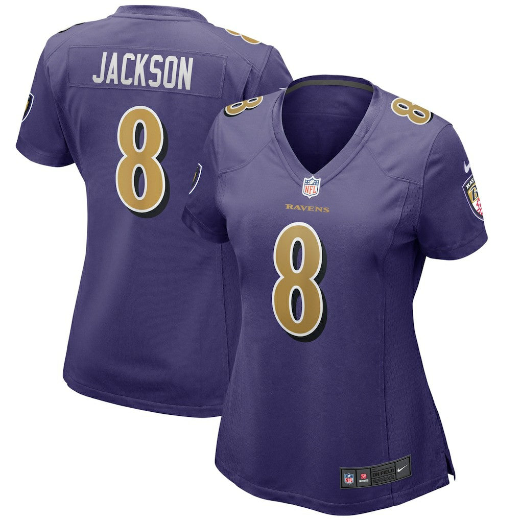 Lamar Jackson Baltimore Ravens Women's Alternate Game Player Jersey Purple