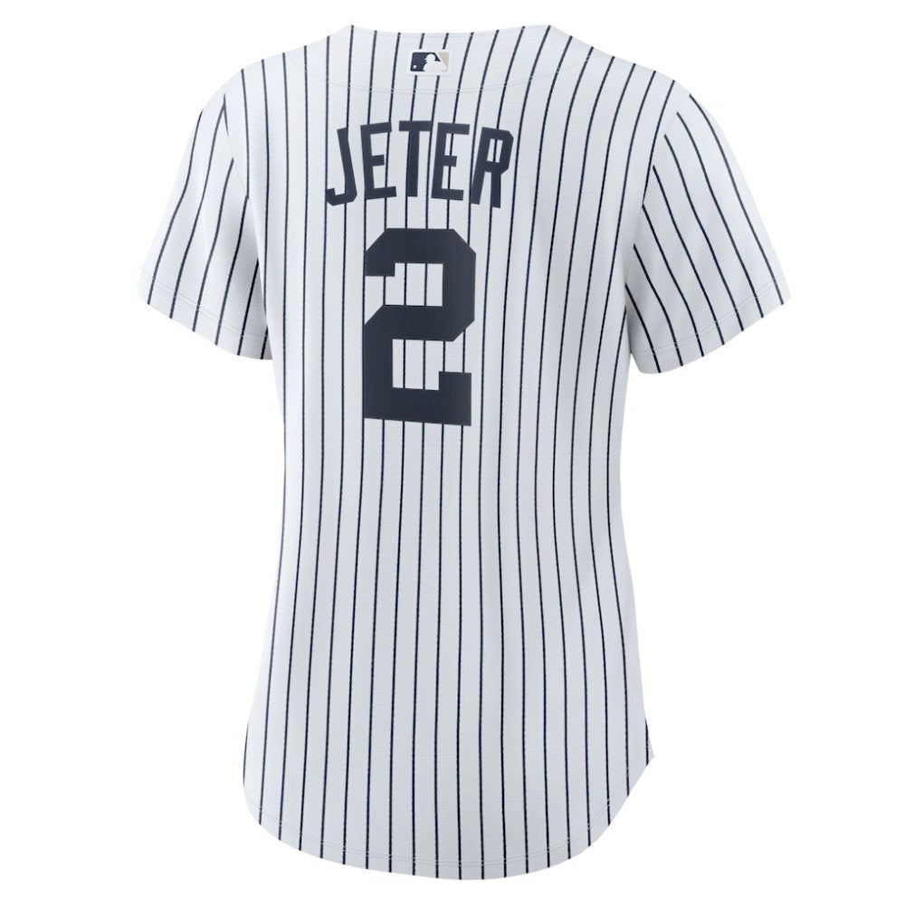 Derek Jeter New York Yankees Nike Women's Home Replica Player Name Jersey - White/Navy Jerseys