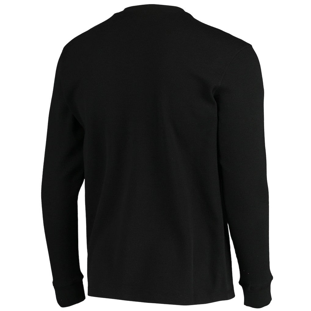 Arizona Cardinals Dunbrooke Logo Maverick Thermal Henley Long Sleeve T-Shirt Black