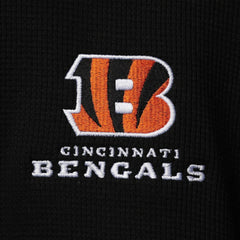 Cincinnati Bengals Dunbrooke Logo Maverick Thermal Henley Long Sleeve T-Shirt Black