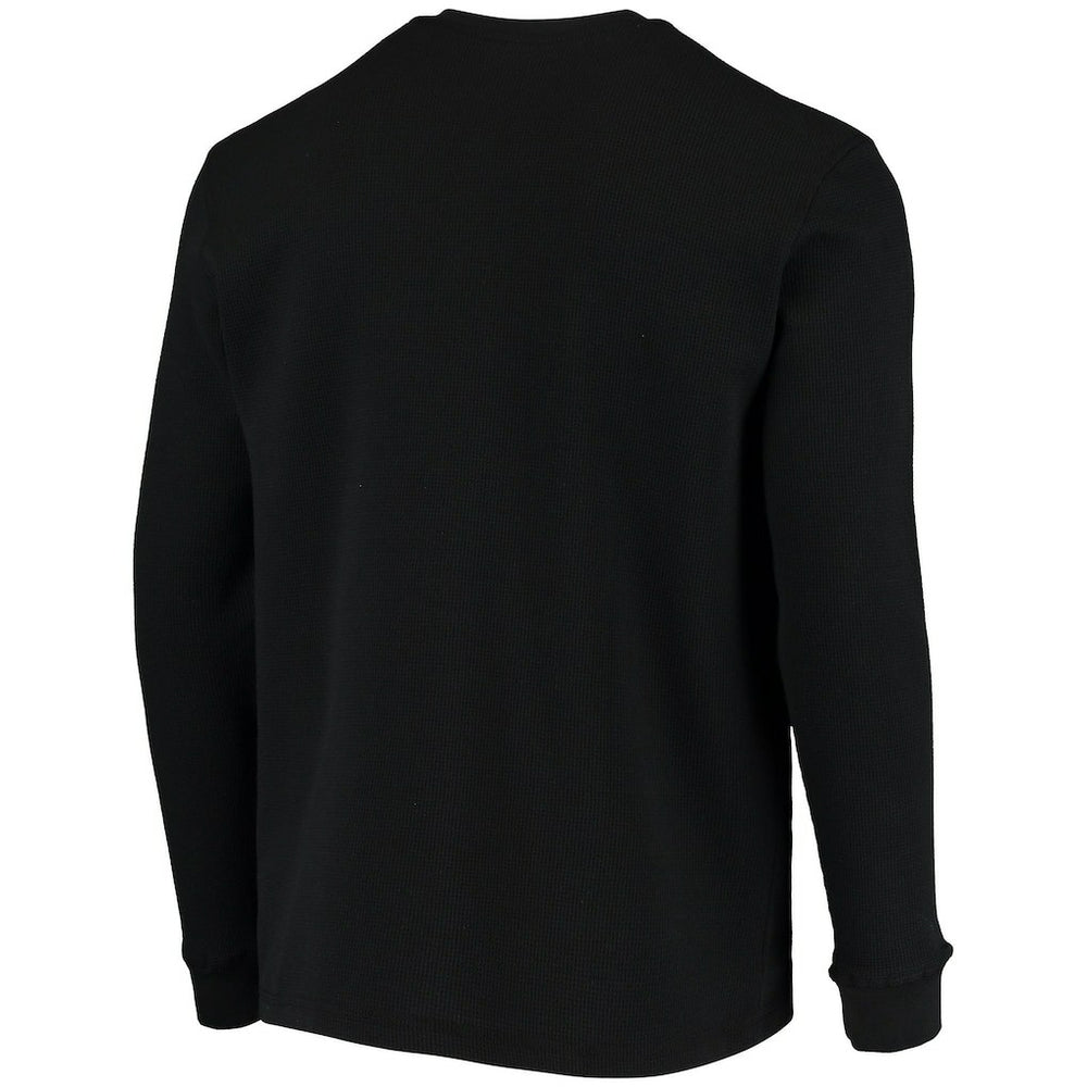 Cincinnati Bengals Dunbrooke Logo Maverick Thermal Henley Long Sleeve T-Shirt Black