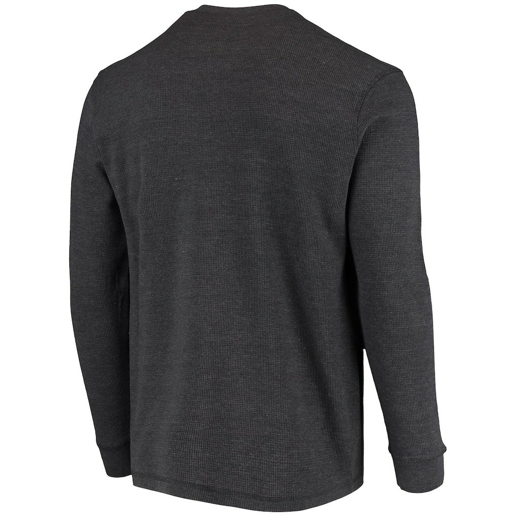 Cleveland Browns Dunbrooke Logo Maverick Thermal Henley Long Sleeve T-Shirt Charcoal
