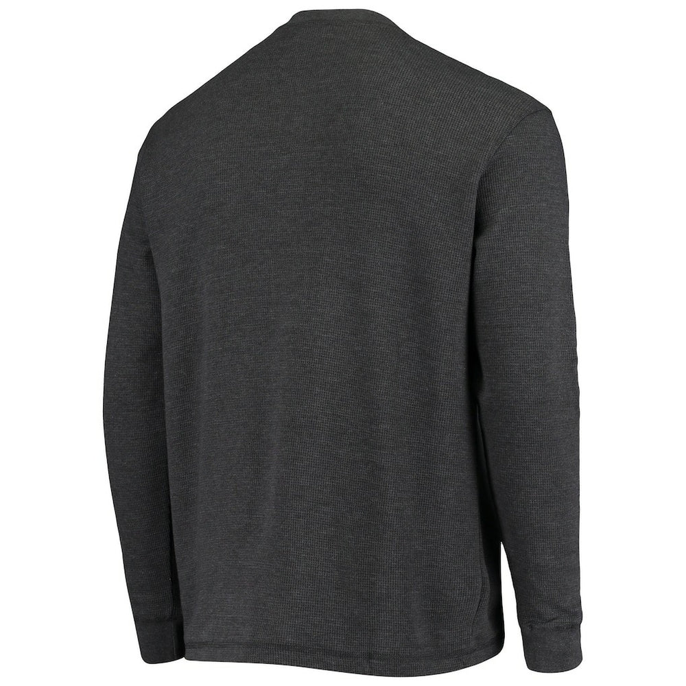 Miami Dolphins Dunbrooke Logo Maverick Thermal Henley Long Sleeve T-Shirt Charcoal