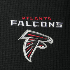 Atlanta Falcons Dunbrooke Logo Maverick Thermal Henley Long Sleeve T-Shirt Black