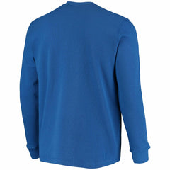 New York Giants Dunbrooke Logo Maverick Thermal Henley Long Sleeve T-Shirt Royal