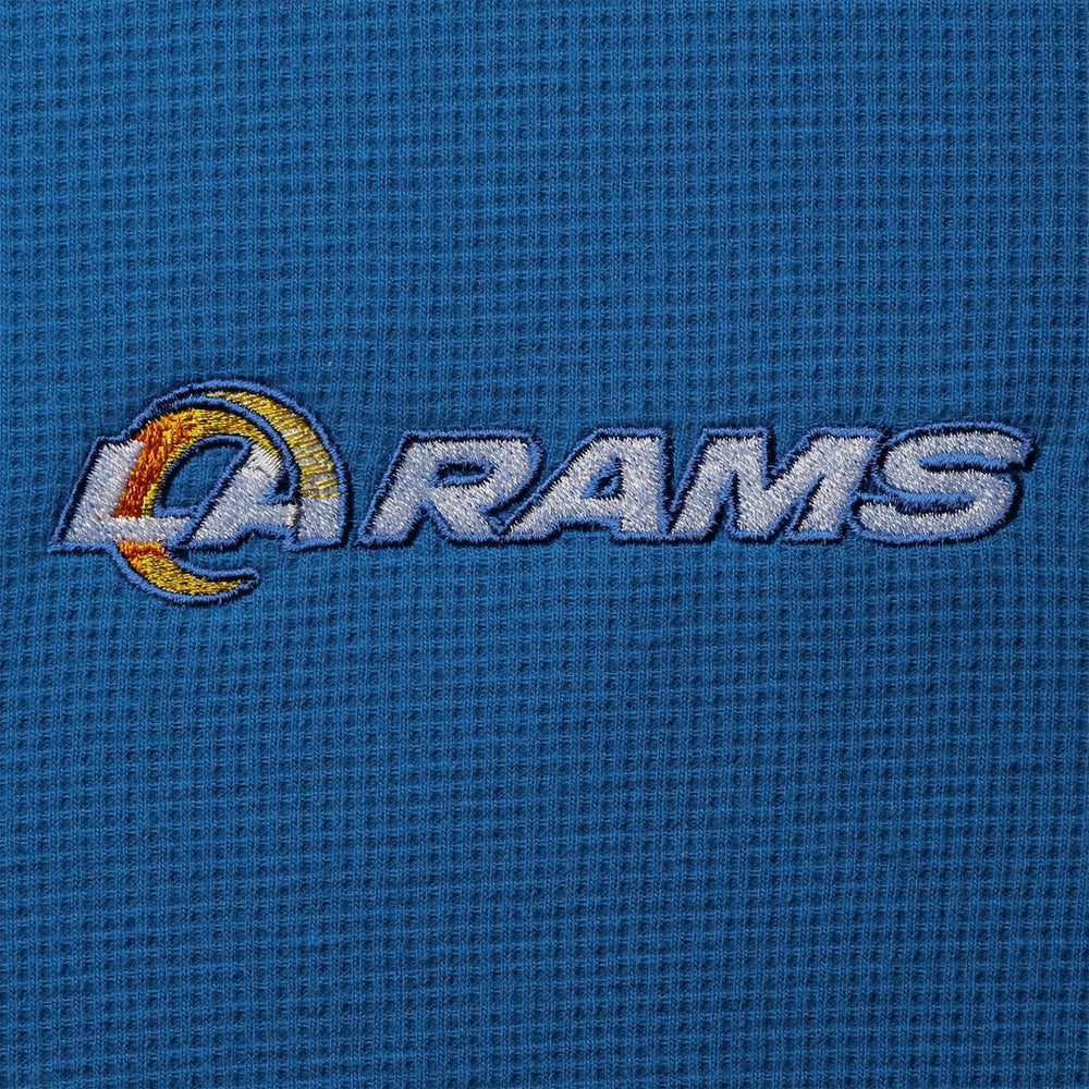 Los Angeles Rams Dunbrooke Logo Maverick Thermal Henley Long Sleeve T-Shirt Royal