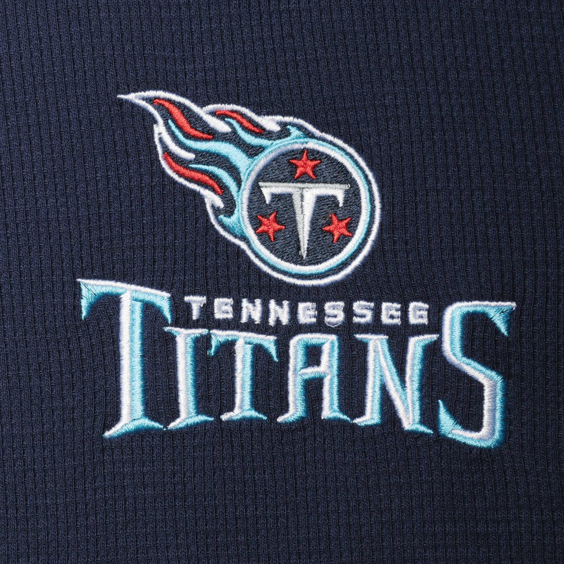Tennessee Titans Dunbrooke Logo Maverick Thermal Henley Long Sleeve T-Shirt Navy