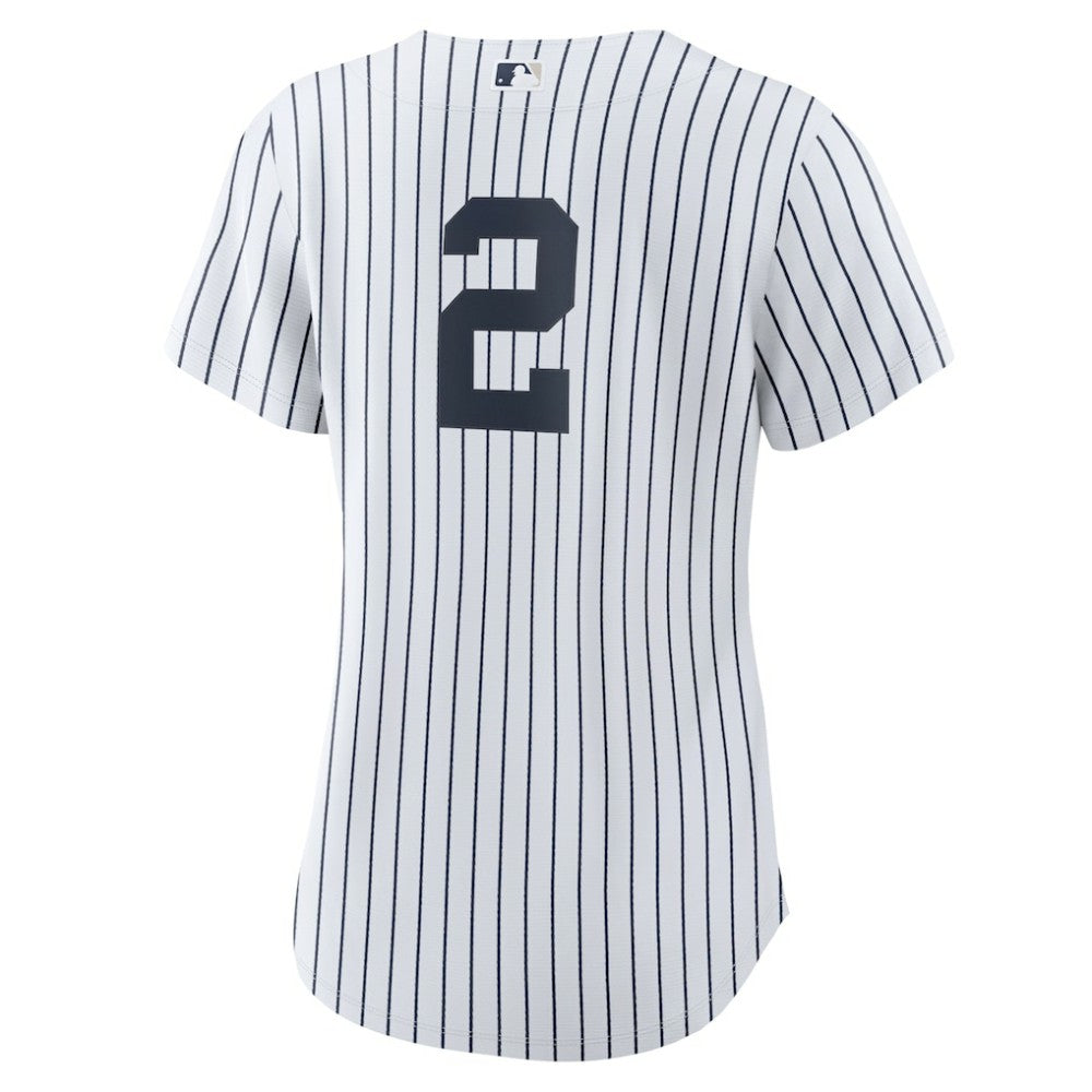 Derek Jeter New York Yankees Nike Women's Home Replica Player Jersey - White/Navy Jerseys