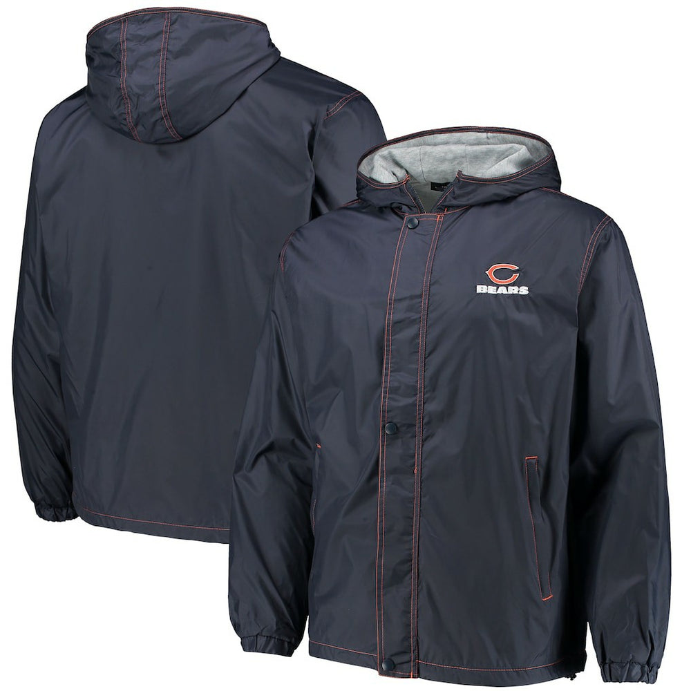 Chicago Bears Dunbrooke Logo Legacy Stadium Full-Zip Jacket- Navy