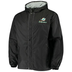 Miami Dolphins Dunbrooke Logo Legacy Stadium Full-Zip Jacket- Black