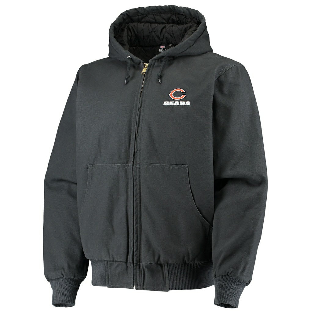 Chicago Bears Dunbrooke Dakota Cotton Canvas Hooded Jacket Navy