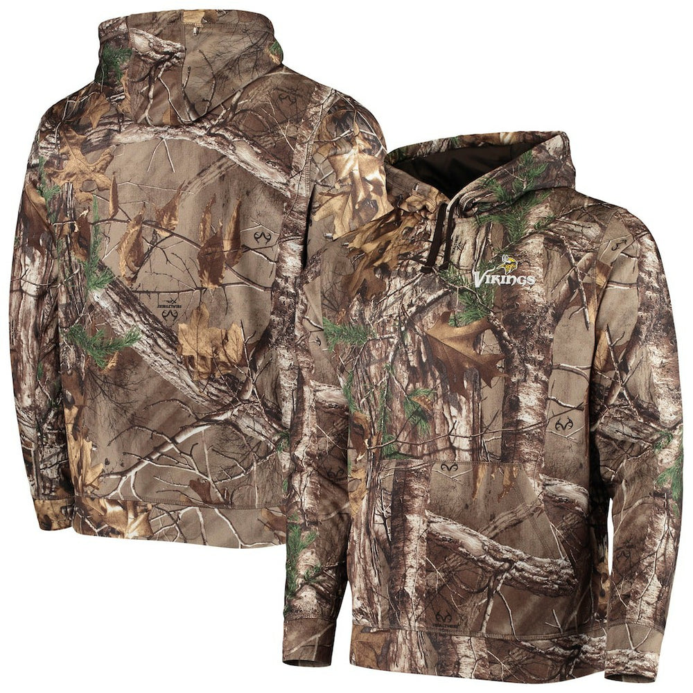 Minnesota Vikings Dunbrooke Circle Champion Tech Fleece Pullover Hoodie Realtree Camo