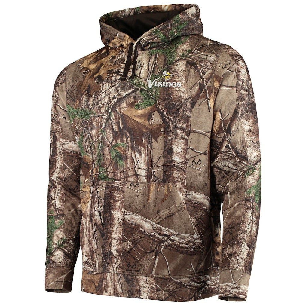 Minnesota Vikings Dunbrooke Circle Champion Tech Fleece Pullover Hoodie Realtree Camo