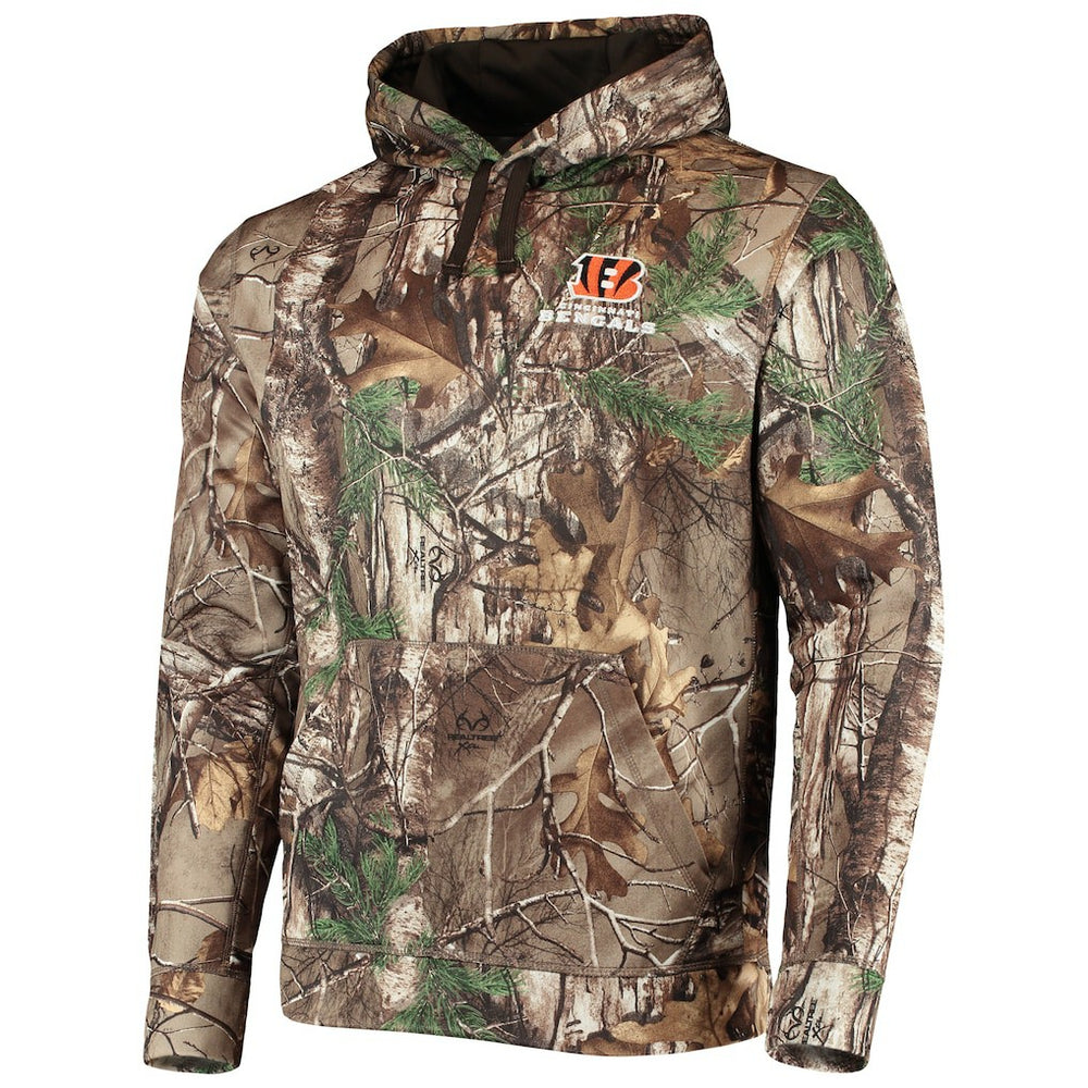 Cincinnati Bengals Dunbrooke Circle Champion Tech Fleece Pullover Hoodie Realtree Camo