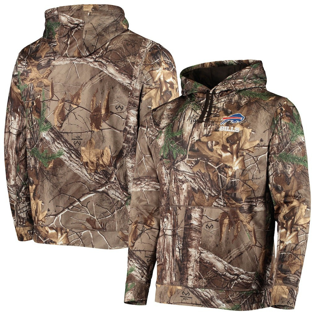 Buffalo Bills Dunbrooke Circle Champion Tech Fleece Pullover Hoodie Realtree Camo