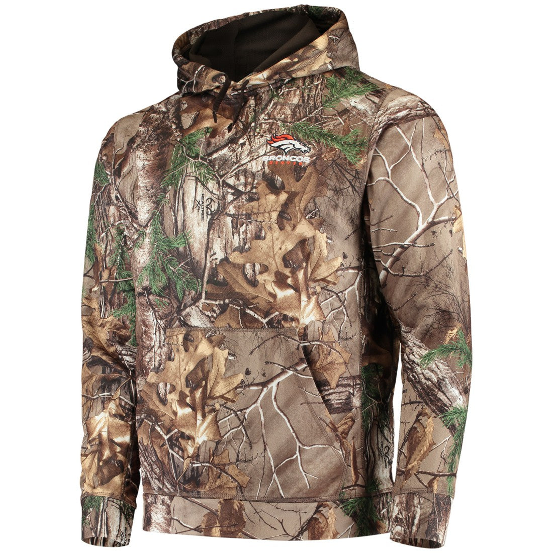 Denver Broncos Dunbrooke Circle Champion Tech Fleece Pullover Hoodie Realtree Camo
