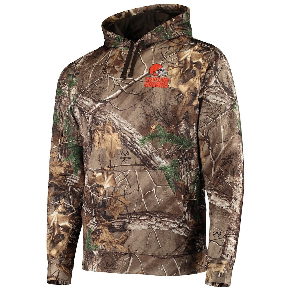 Cleveland Browns Dunbrooke Circle Champion Tech Fleece Pullover Hoodie Realtree Camo