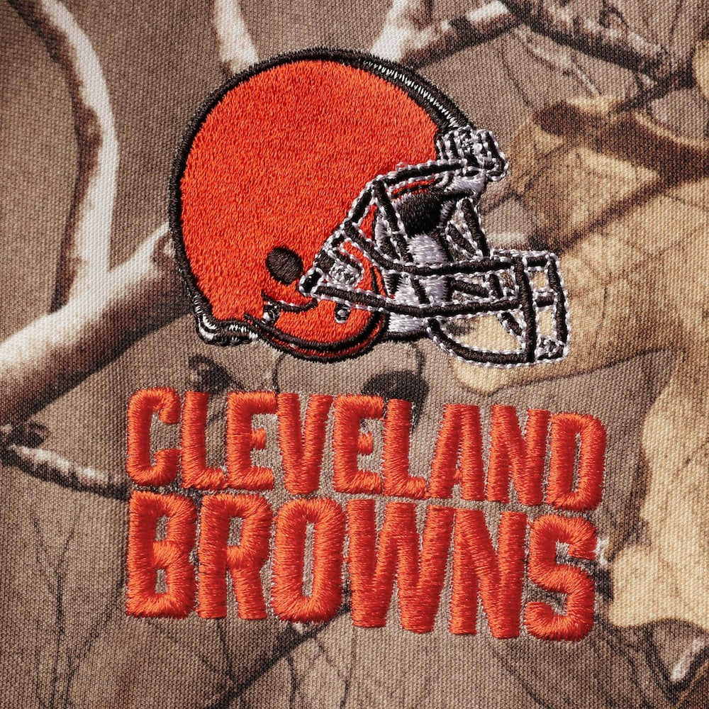 Cleveland Browns Dunbrooke Circle Champion Tech Fleece Pullover Hoodie Realtree Camo