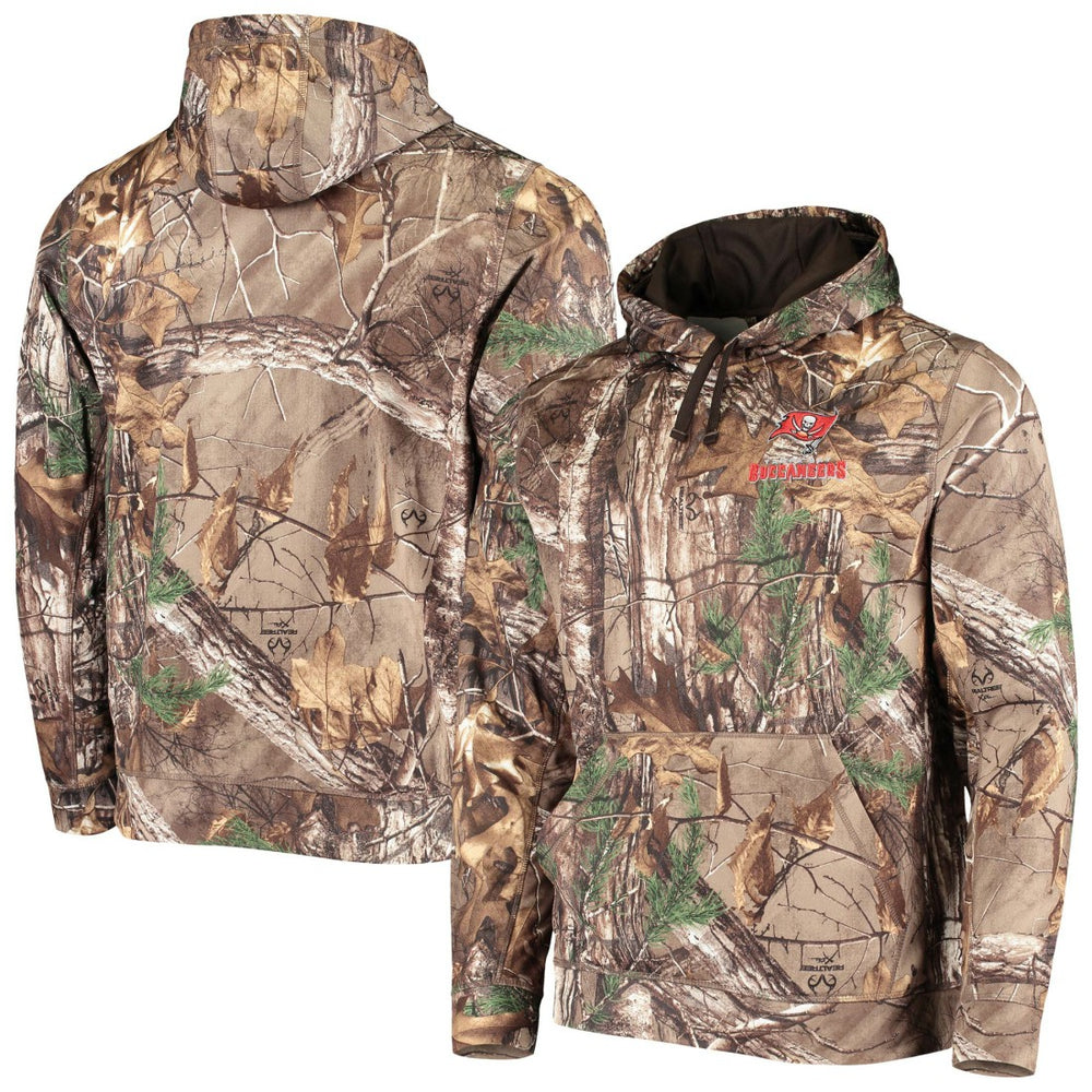 Tampa Bay Buccaneers Dunbrooke Circle Champion Tech Fleece Pullover Hoodie Realtree Camo