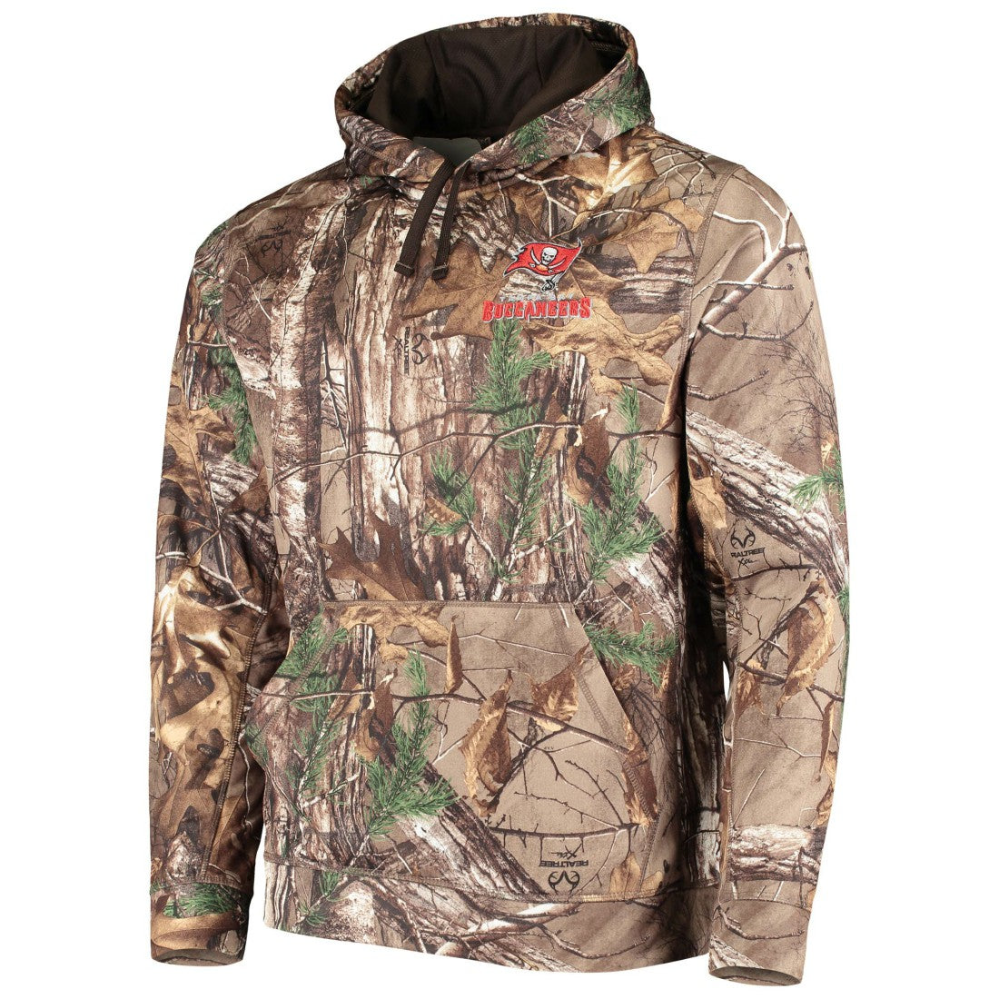 Tampa Bay Buccaneers Dunbrooke Circle Champion Tech Fleece Pullover Hoodie Realtree Camo