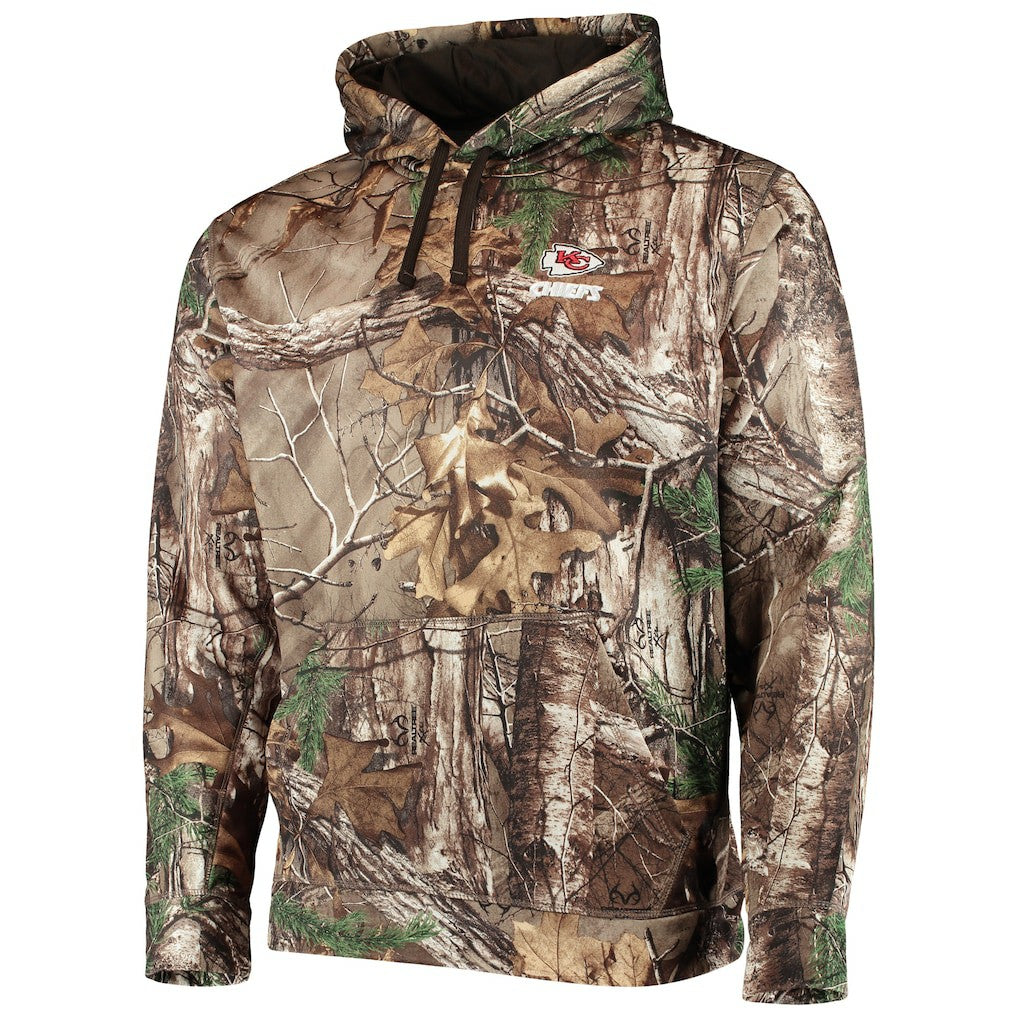 Kansas City Chiefs Dunbrooke Circle Champion Tech Fleece Pullover Hoodie Realtree Camo