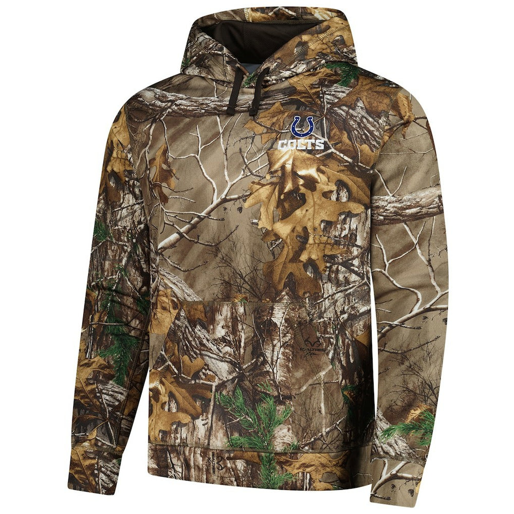 Indianapolis Colts Dunbrooke Circle Champion Tech Fleece Pullover Hoodie Realtree Camo
