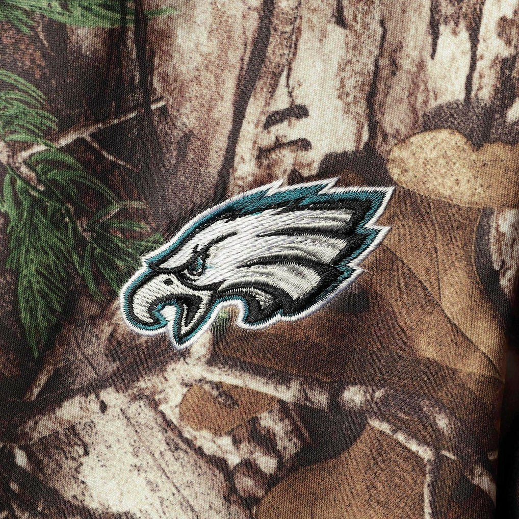 Philadelphia Eagles Dunbrooke Circle Champion Tech Fleece Pullover Hoodie Realtree Camo