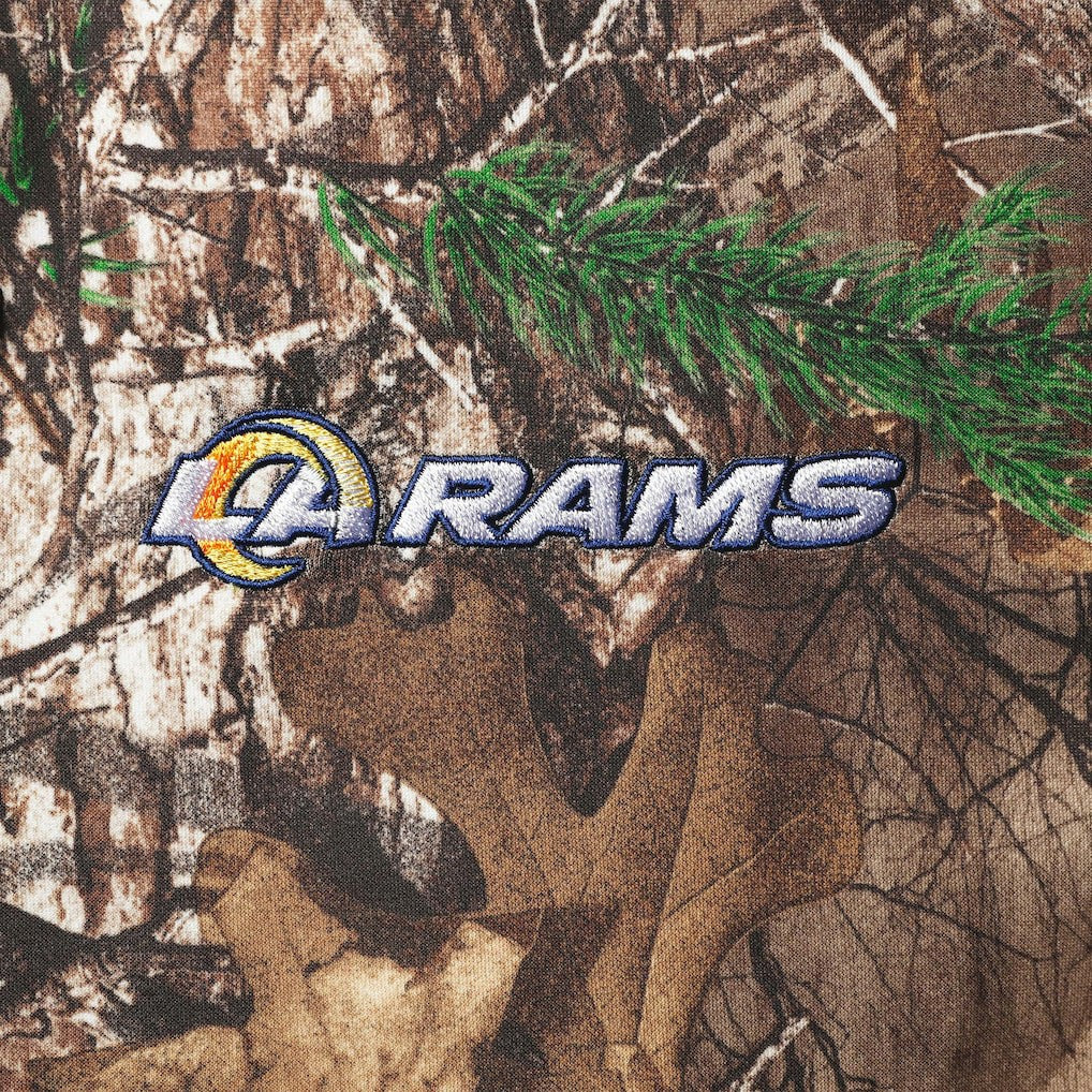 Los Angeles Rams Dunbrooke Circle Champion Tech Fleece Pullover Hoodie Realtree Camo