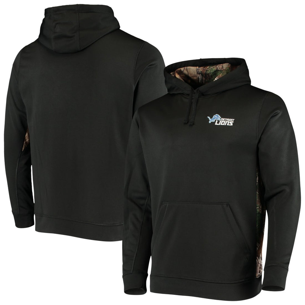 Detroit Lions Dunbrooke Logo Ranger Pullover Hoodie Black/Realtree Camo