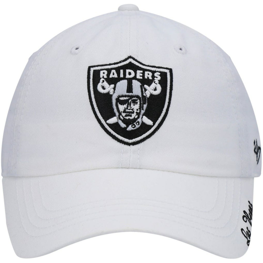 Las Vegas Raiders '47 Women's Miata Clean Up Primary Adjustable Hat White