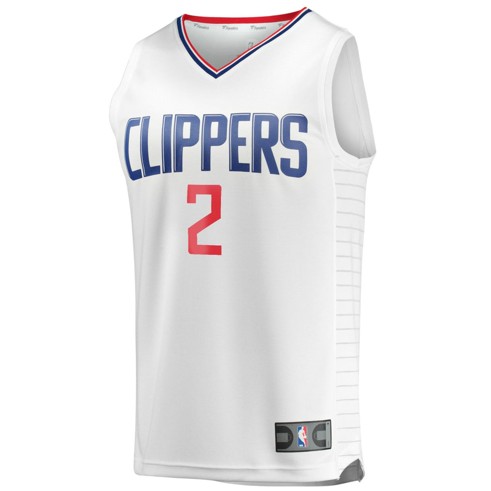 Kawhi Leonard LA Clippers Youth 2020/21 Fast Break Player Jersey White Association Edition