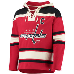 NHL Alexander Ovechkin Washington Capitals '47 Player Name & Number Lacer Pullover Hoodie - Red