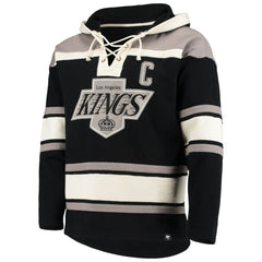 NHL Wayne Gretzky Los Angeles Kings '47 Retired Player Name & Number Lacer Pullover Hoodie - Black