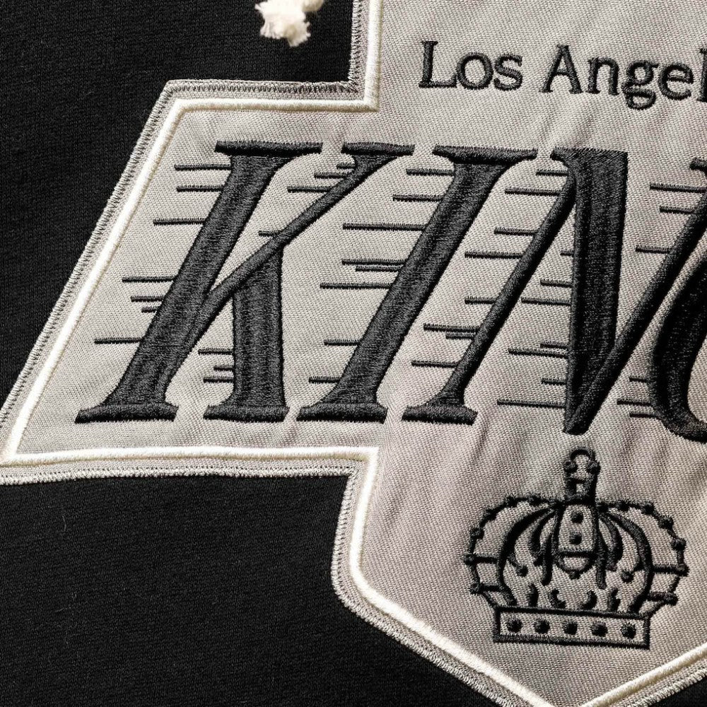 NHL Wayne Gretzky Los Angeles Kings '47 Retired Player Name & Number Lacer Pullover Hoodie - Black